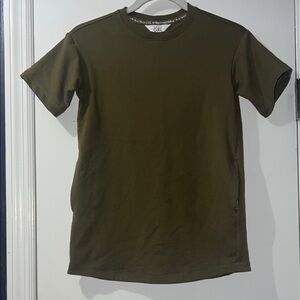 Athleta Girls Olive Green Short Sleeve Crew Tee
